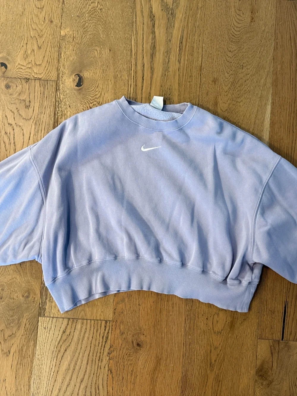 Nike Pastel Lavender Crewneck Sweatshirt with White Swoosh